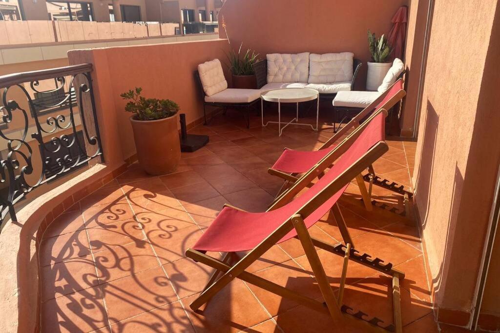 Sunny Terrace & Comfy Beds In Marrakech Lejlighed Marrakesh Eksteriør billede